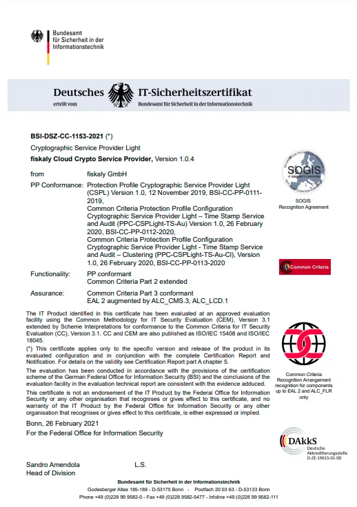 Certification Report BSI-DSZ-CC-1153-2021